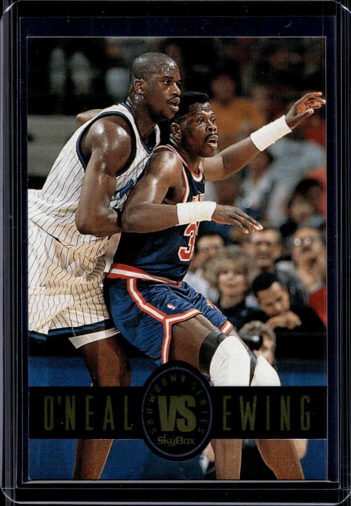 SHAQUILLE O'NEAL PATRICK EWING 1993-94 SKYBOX SHOWDOWN INSERT (1 of 1)