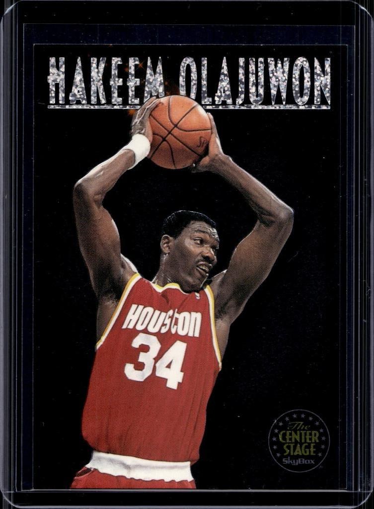 HAKEEM OLAJUWON 1993-94 SKYBOX PREMIUM CENTER STAGE INSERT (1 of 1)