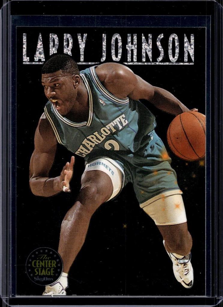 LARRY JOHNSON 1993-94 SKYBOX PREMIUM CENTER STAGE INSERT (1 of 1)