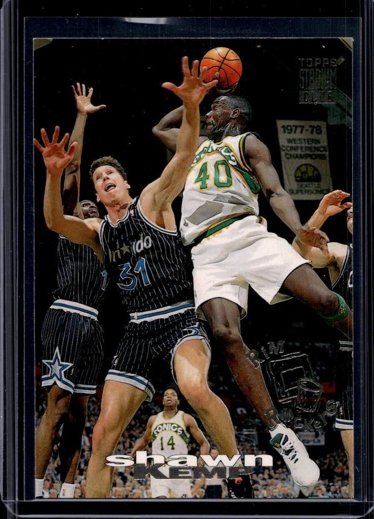 SHAWN KEMP 1993-94 STADIUM CLUB RIM ROCKERS INSERT: NEAR MINT OR BETTER CONDITION