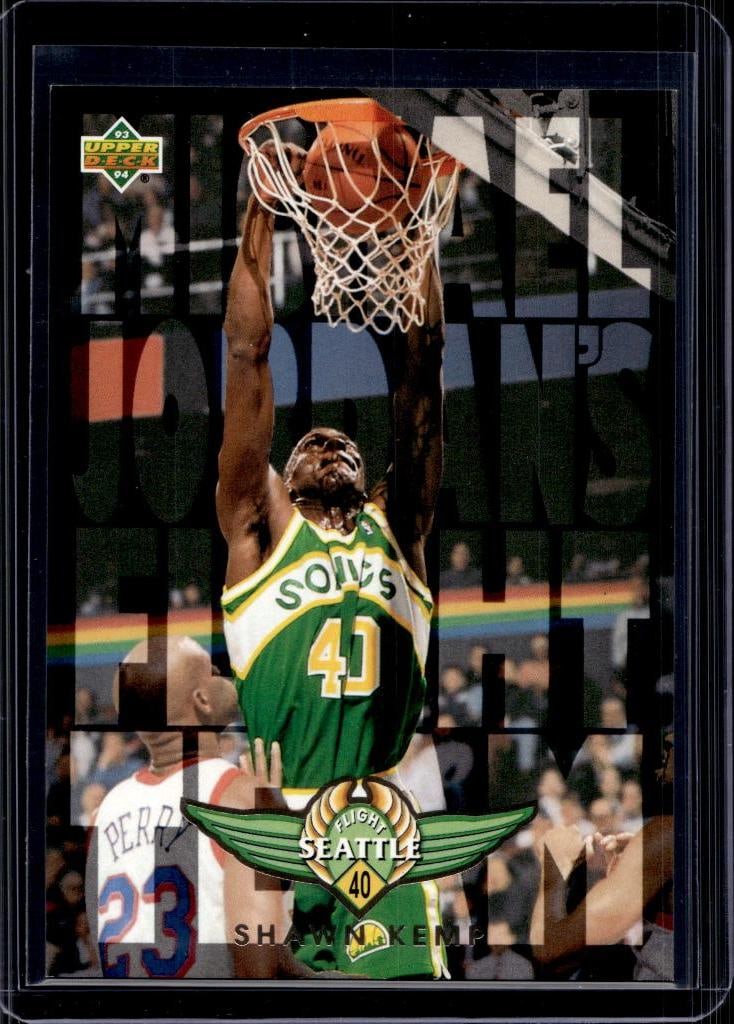 SHAWN KEMP 1993-94 UPPER DECK MICHAEL JORDANS FLIGHT TEAM INSERT: NEAR MINT OR BETTER CONDITION