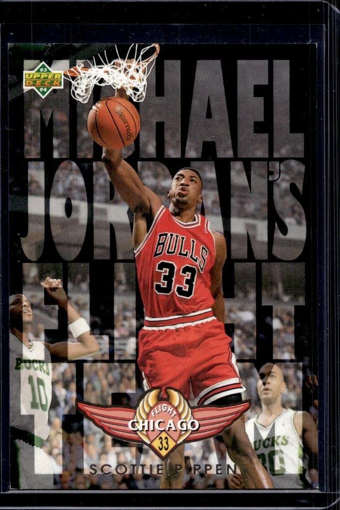 SCOTTIE PIPPEN 1993-94 UPPER DECK MICHAEL JORDANS FLIGHT TEAM INSERT: NEAR MINT OR BETTER CONDITION