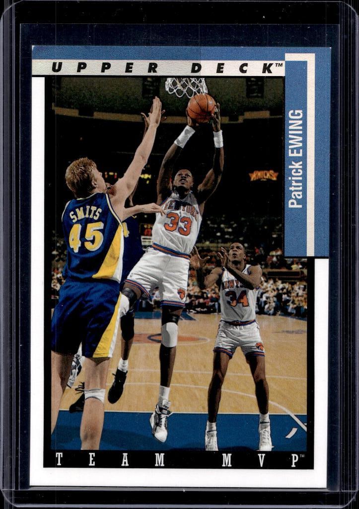 PATRICK EWING 1993-94 UPPER DECK TEAM MVP INSERT: NEAR MINT OR BETTER CONDITION