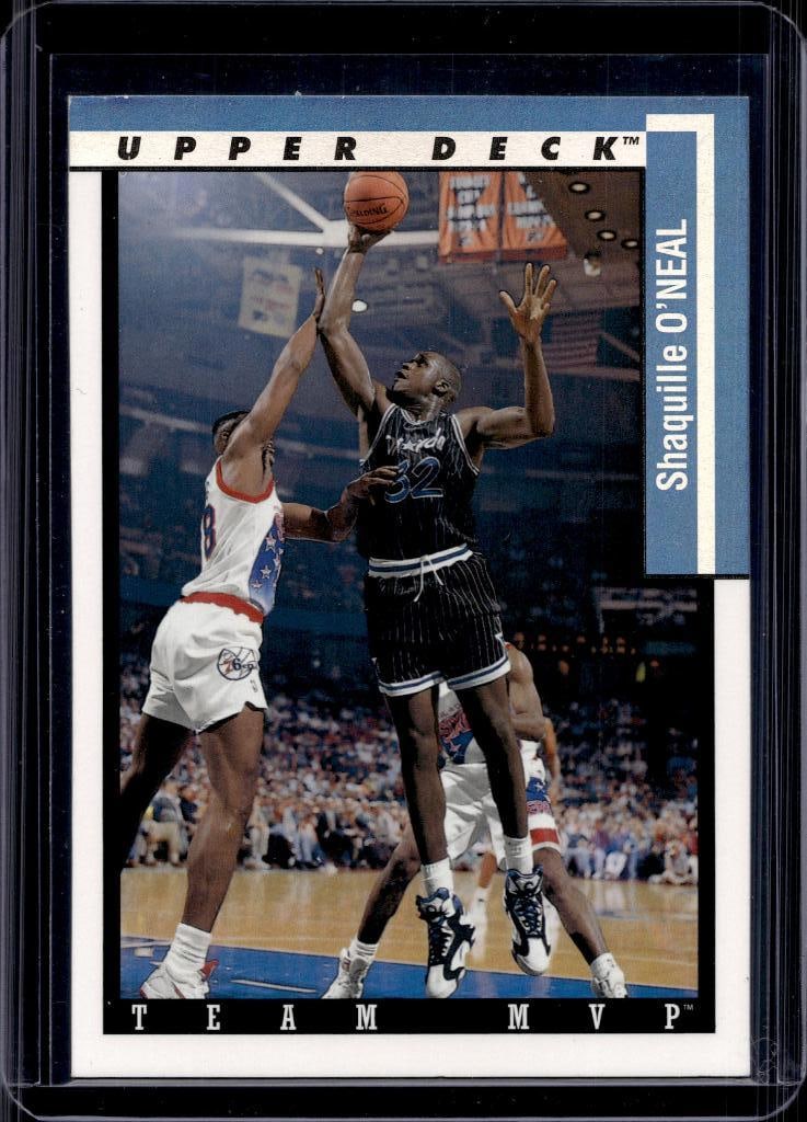 SHAQUILLE O'NEAL 1993-94 UPPER DECK TEAM MVP INSERT: NEAR MINT OR BETTER CONDITION