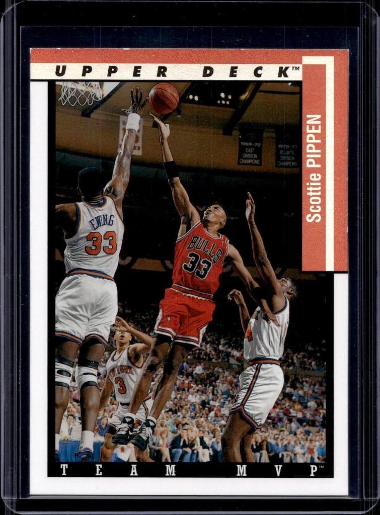 SCOTTIE PIPPEN 1993-94 UPPER DECK TEAM MVP INSERT: NEAR MINT OR BETTER CONDITION
