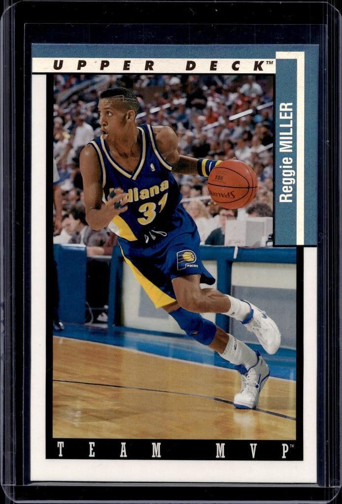 REGGIE MILLER 1993-94 UPPER DECK TEAM MVP INSERT: NEAR MINT OR BETTER CONDITION