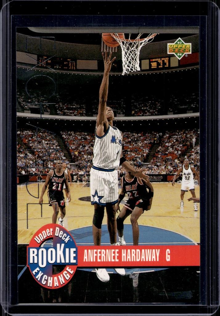 ANFERNEE HARDAWAY 1993-94 UPPER DECK DRAFT EXCHANGE SILVER ROOKIE CARD: NEAR MINT OR BETTER CONDITION