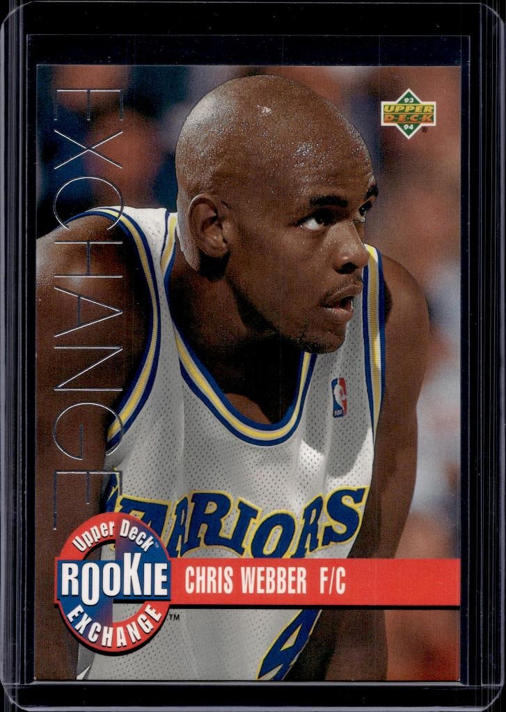 CHRIS WEBBER 1993-94 UPPER DECK DRAFT EXCHANGE SILVER ROOKIE CARD: NEAR MINT OR BETTER CONDITION