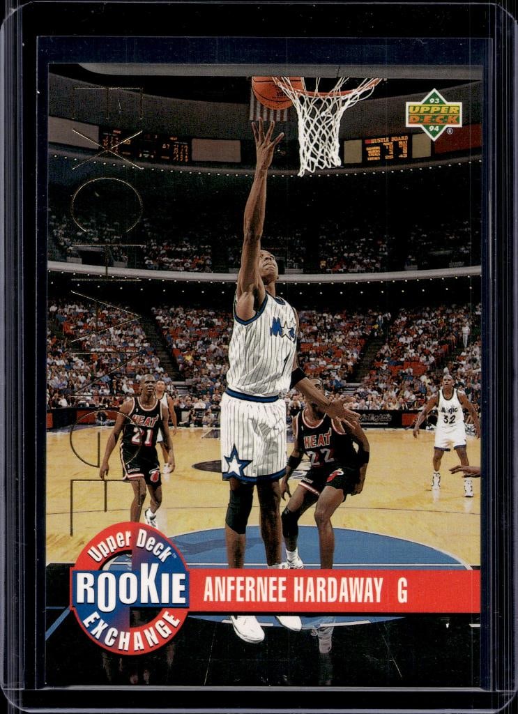 ANFERNEE HARDAWAY 1993-94 UPPER DECK DRAFT EXCHANGE GOLD ROOKIE CARD: NEAR MINT OR BETTER CONDITION