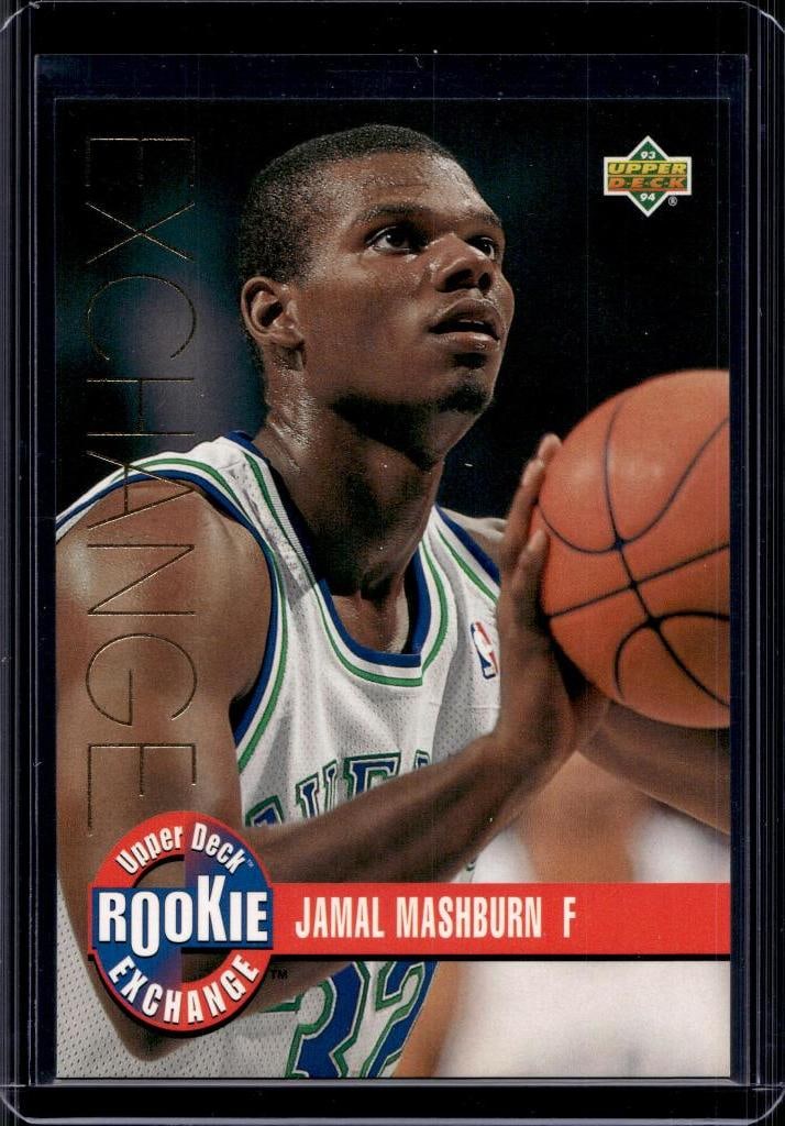 JAMAL MASHBURN 1993-94 UPPER DECK DRAFT EXCHANGE GOLD ROOKIE CARD: NEAR MINT OR BETTER CONDITION