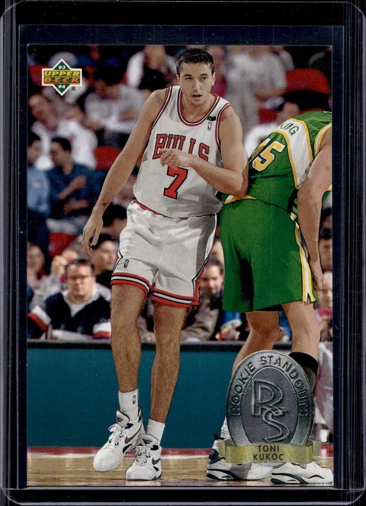TONI KUKOC 1993-94 UPPER DECK ROOKIE STANDOUTS ROOKIE CARD: NEAR MINT OR BETTER CONDITION