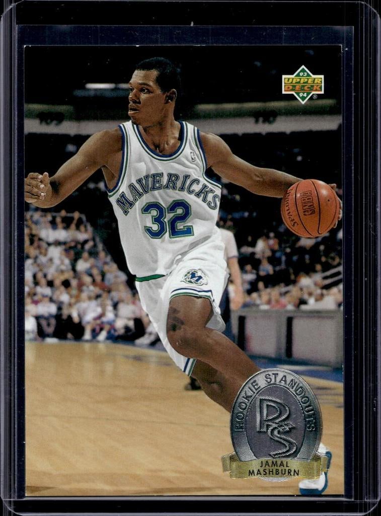 JAMAL MASHBURN 1993-94 UPPER DECK ROOKIE STANDOUTS ROOKIE CARD: NEAR MINT OR BETTER CONDITION