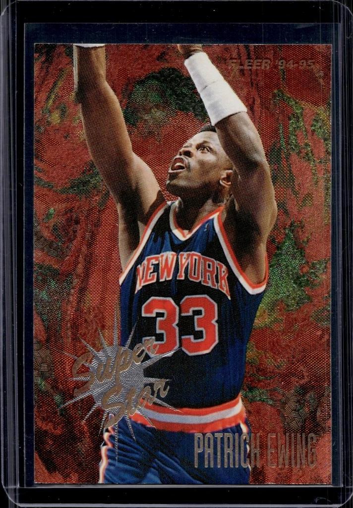 PATRICK EWING 1994-95 FLEER SUPER STAR INSERT: NEAR MINT OR BETTER CONDITION