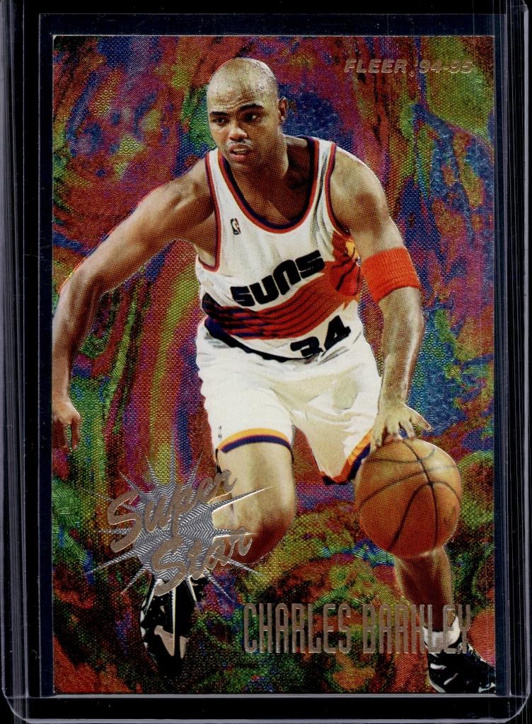 CHARLES BARKLEY 1994-95 FLEER SUPER STAR INSERT: NEAR MINT OR BETTER CONDITION