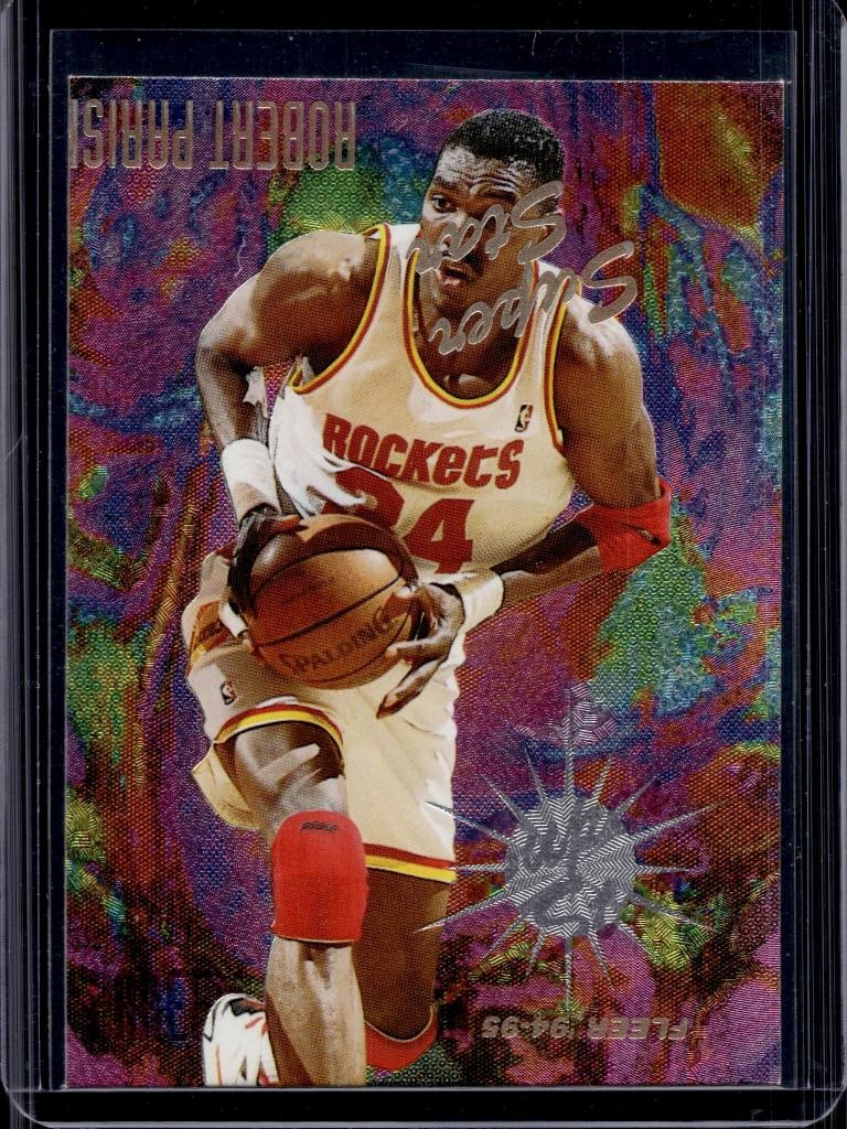 HAKEEM OLAJUWON 1994-95 FLEER SUPER STAR INSERT FOIL ERROR SSP: NEAR MINT OR BETTER CONDITION