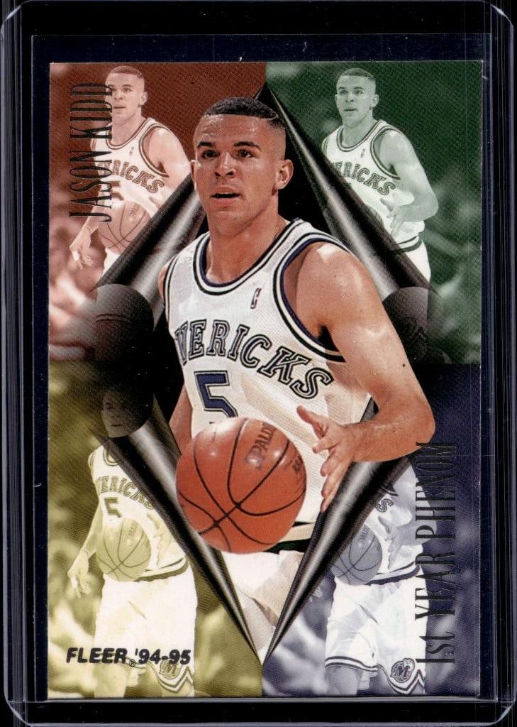 JASON KIDD 1994-95 FLEER ULTRA 1ST YEAR PHENOM INSERT ROOKIE CARD: NEAR MINT OR BETTER CONDITION