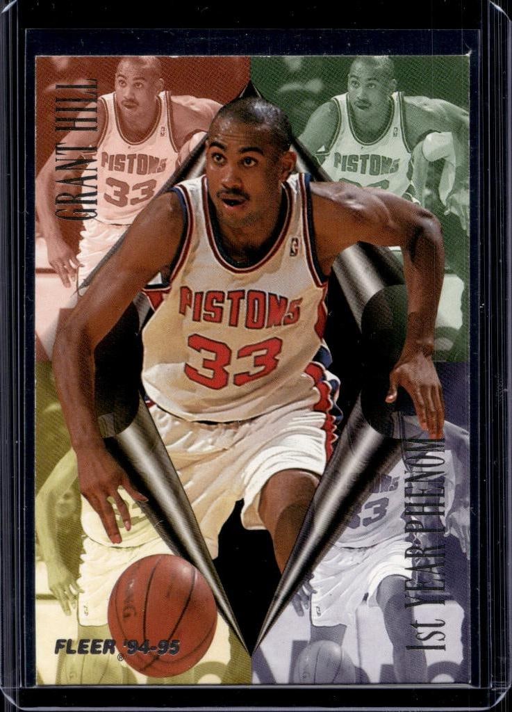 GRANT HILL 1994-95 FLEER ULTRA 1ST YEAR PHENOM INSERT ROOKIE CARD: NEAR MINT OR BETTER CONDITION