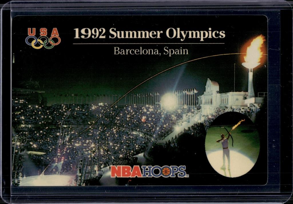 DREAM TEAM 1992-93 HOOPS GOLD MEDAL TEAM CARD SSP: NEAR MINT OR BETTER CONDITION
