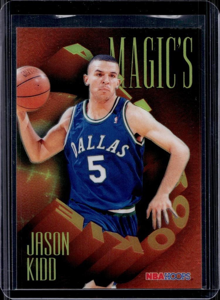 JASON KIDD 1994-95 HOOPS MAGIC'S ALL ROOKIES CHROME ROOKIE CARD: NEAR MINT OR BETTER CONDITION