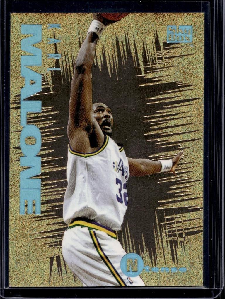 KARL MALONE 1994-95 SKYBOX E-MOTION N-TENSE INSERT: NEAR MINT OR BETTER CONDITION