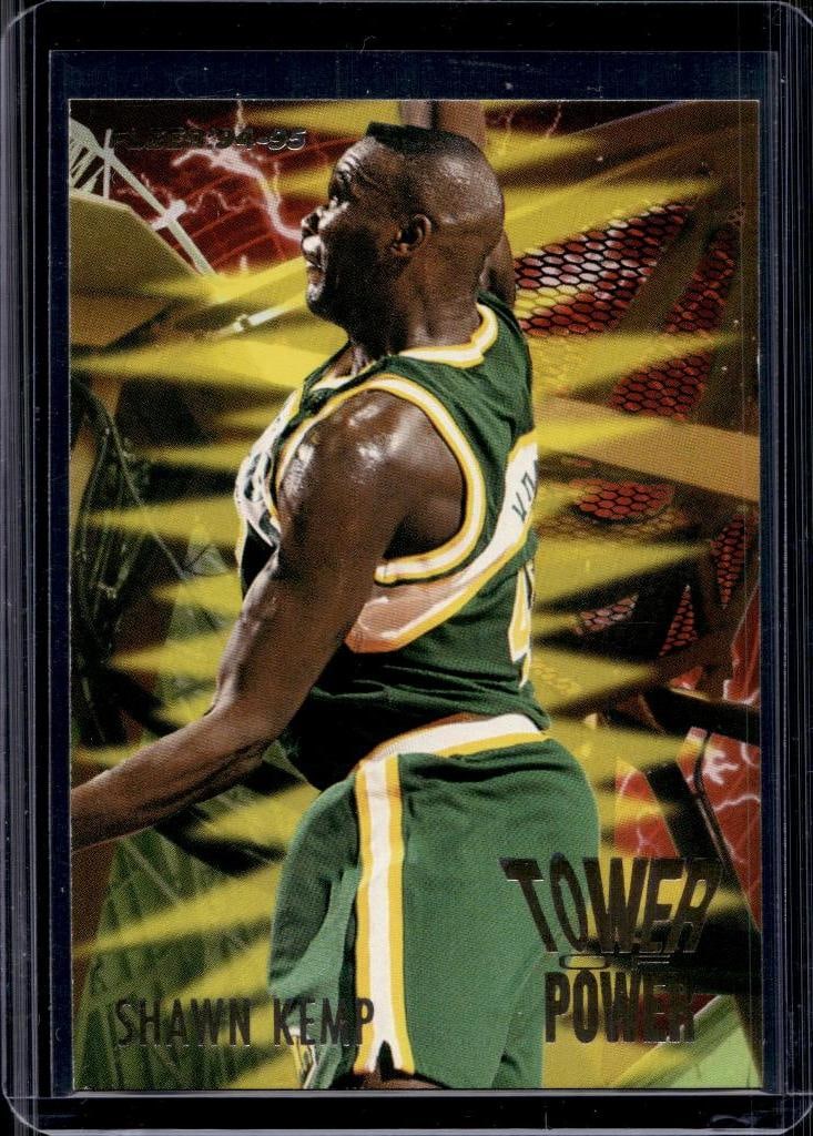 SHAWN KEMP 1994-95 FLEER TOWER OF POWER INSERT: NEAR MINT OR BETTER CONDITION