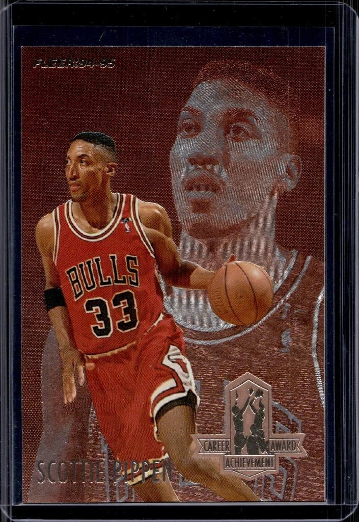 SCOTTIE PIPPEN 1994-95 FLEER CAREER ACHIEVEMENT AWARD INSERT: NEAR MINT OR BETTER CONDITION