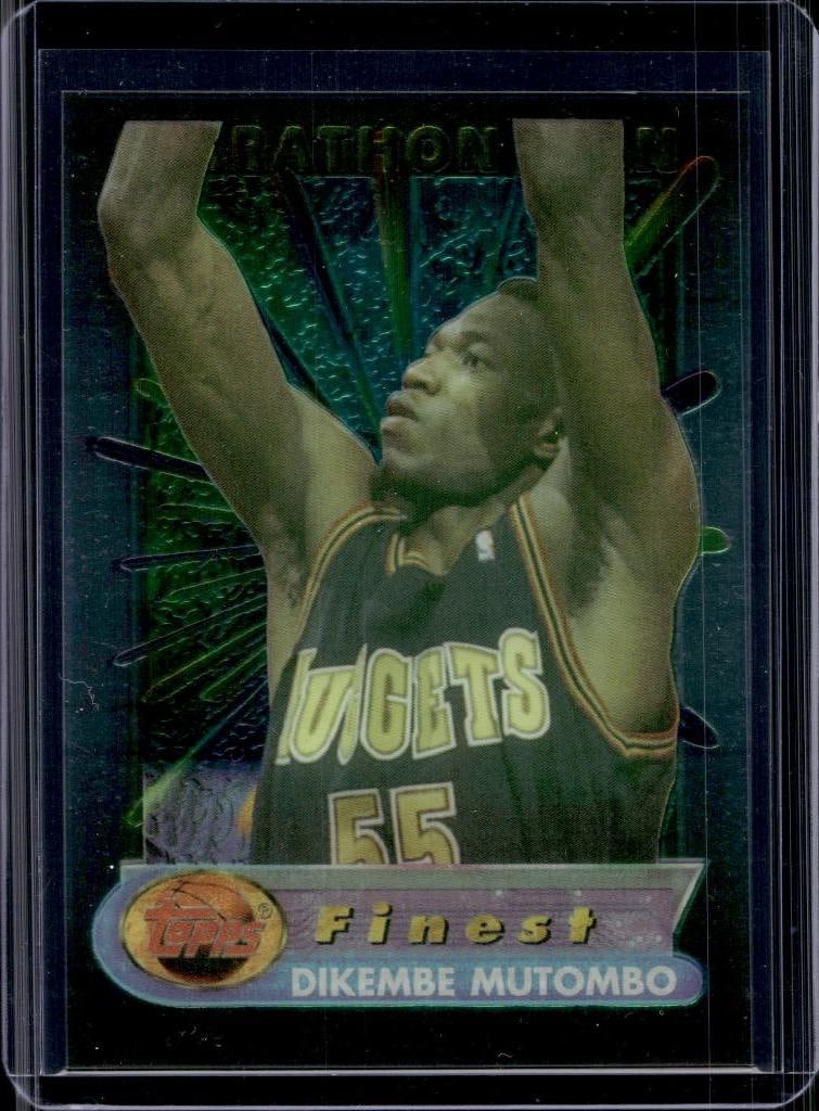 DIKEMBE MUTOMBO 1994-95 FINEST MARATHON MAN INSERT: NEAR MINT OR BETTER CONDITION