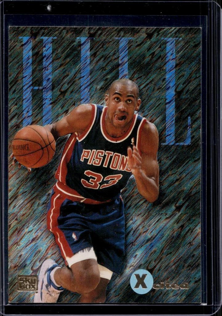 GRANT HILL 1994-95 SKYBOX E-MOTION X-CITED INSERT ROOKIE CARD: NEAR MINT OR BETTER CONDITION