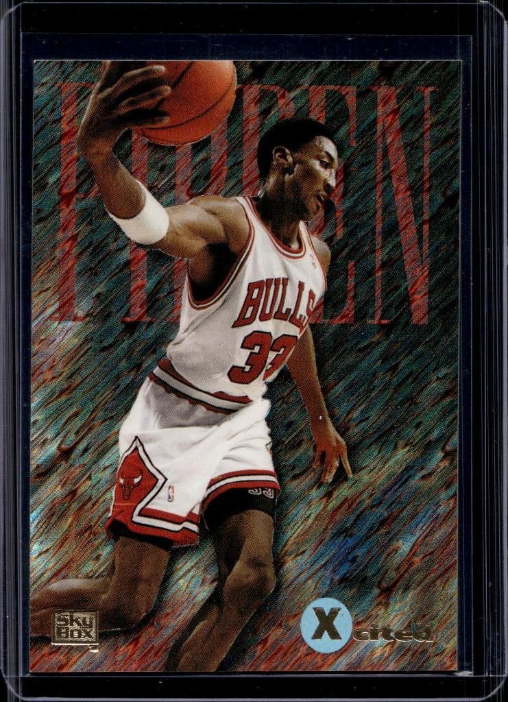 SCOTTIE PIPPEN 1994-95 SKYBOX E-MOTION X-CITED INSERT: NEAR MINT OR BETTER CONDITION