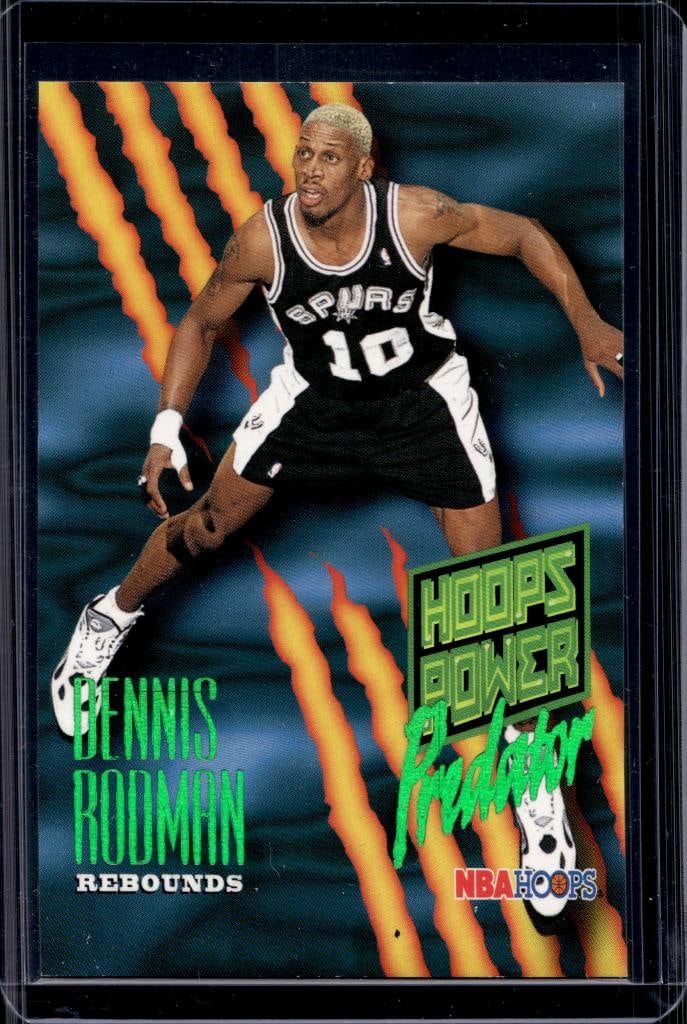 DENNIS RODMAN 1994-95 HOOPS POWER PREDATOR INSERT: NEAR MINT OR BETTER CONDITION