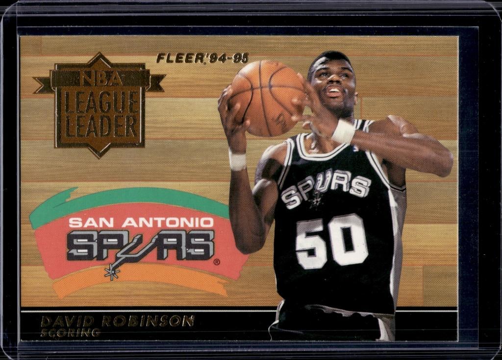 DAVID ROBINSON 1994-95 FLEER LEAGUE LEADERS INSERT: NEAR MINT OR BETTER CONDITION