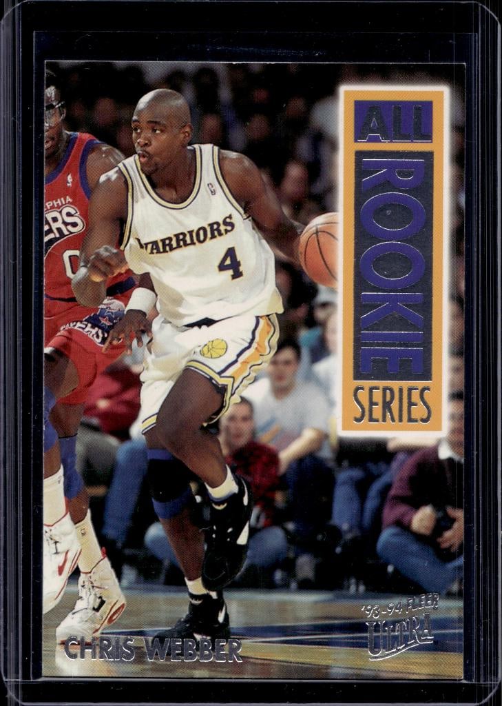 CHRIS WEBBER 1993-94 FLEER ULTRA ALL-ROOKIE SERIES ROOKIE CARD: NEAR MINT OR BETTER CONDITION