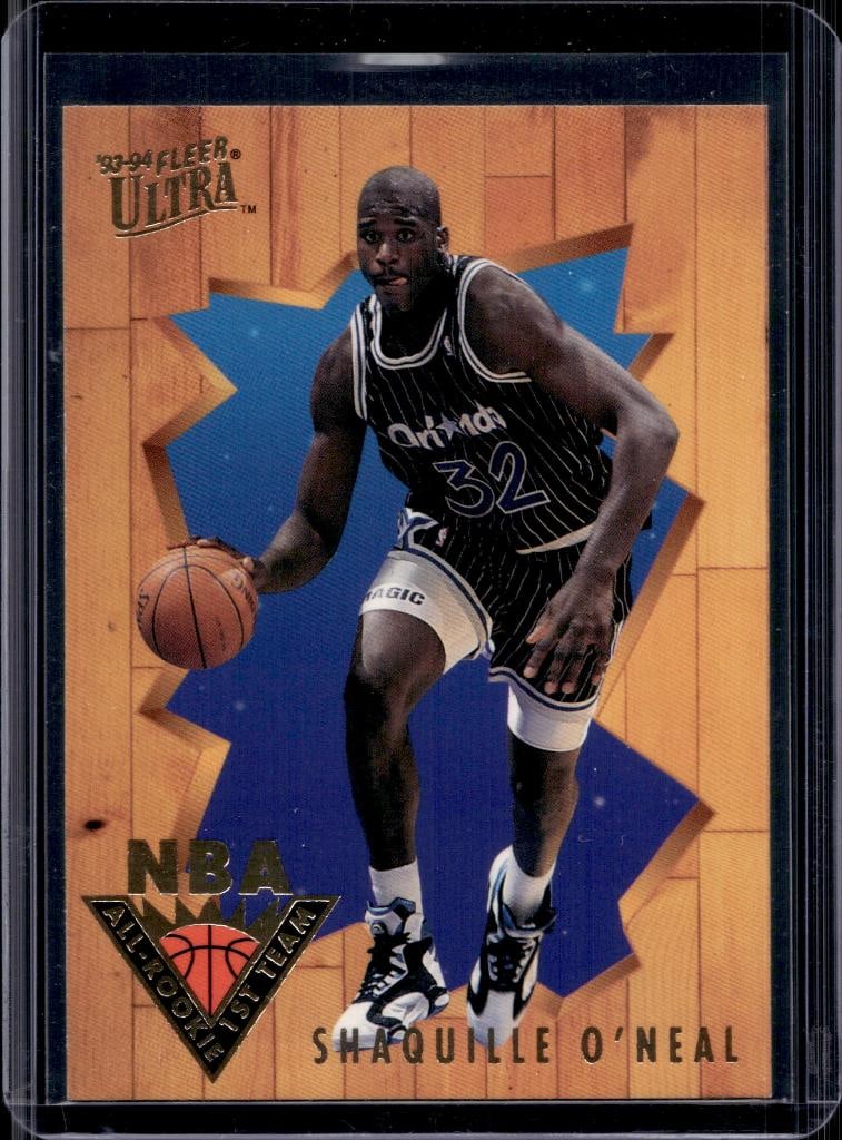SHAQUILLE O'NEAL 1993-94 FLEER ULTRA ALL-ROOKIE TEAM INSERT: NEAR MINT OR BETTER CONDITION