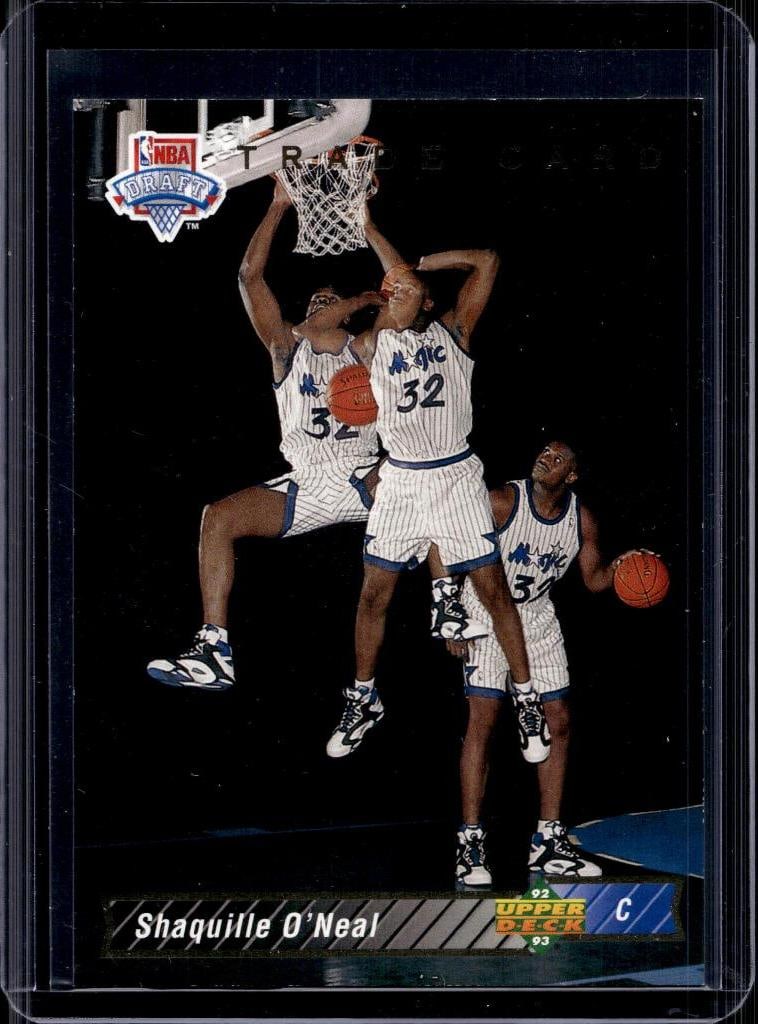SHAQUILLE O'NEAL 1992-93 UPPER DECK ROOKIE CARD: NEAR MINT OR BETTER CONDITION