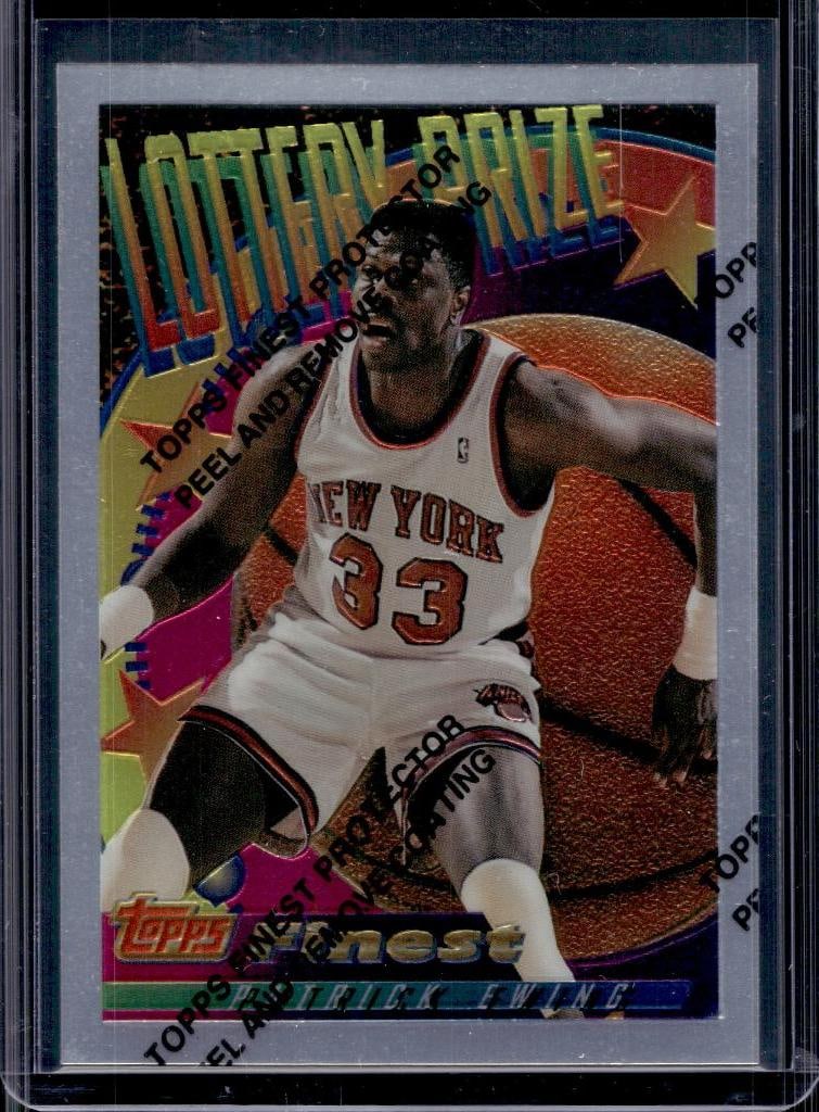 PATRICK EWING 1994-95 FINEST LOTTERY PRIZE INSERT: NEAR MINT OR BETTER CONDITION
