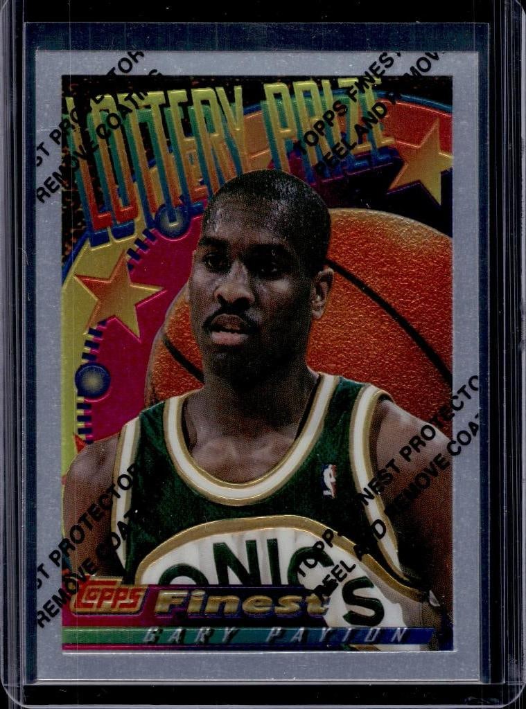 GARY PAYTON 1994-95 FINEST LOTTERY PRIZE INSERT: NEAR MINT OR BETTER CONDITION