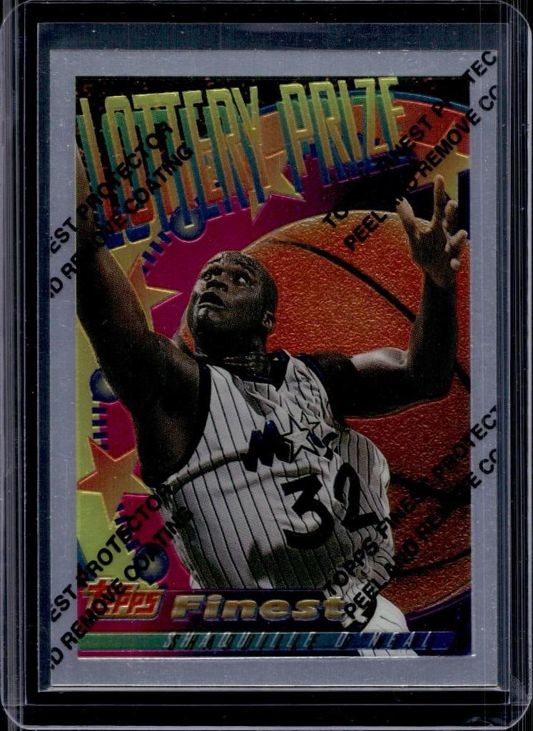 SHAQUILLE O'NEAL 1994-95 FINEST LOTTERY PRIZE INSERT: NEAR MINT OR BETTER CONDITION