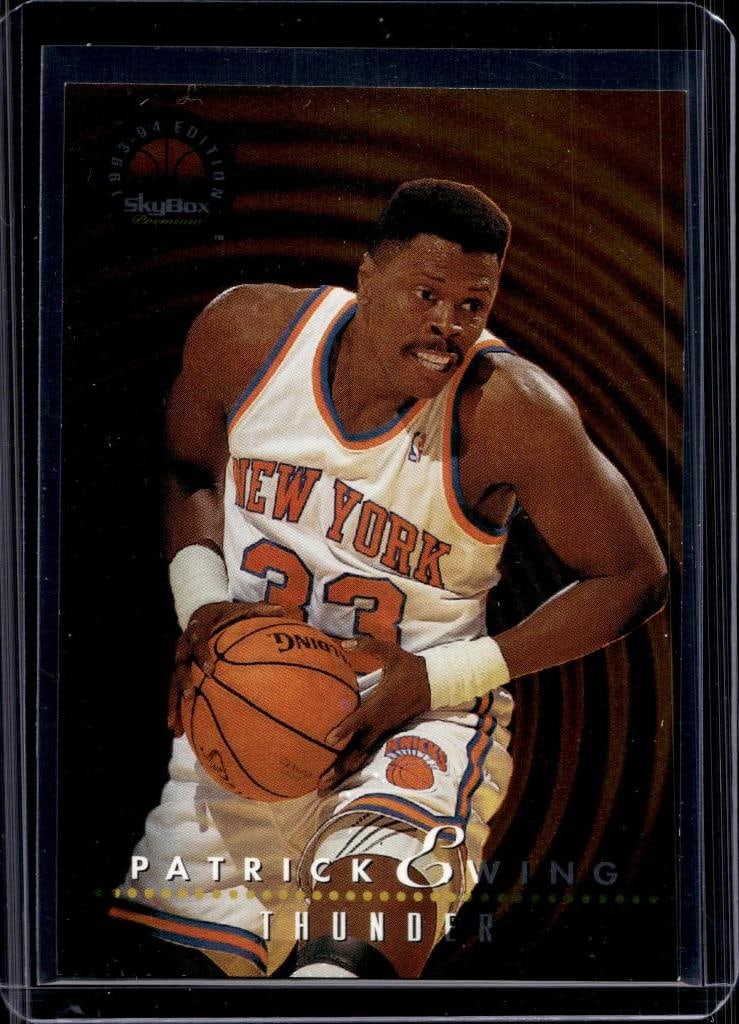PATRICK EWING JOHN STARKS 1993-94 SKYBOX PREMIUM THUNDER & LIGHTNING INSERT: NEAR MINT OR BETTER CONDITION