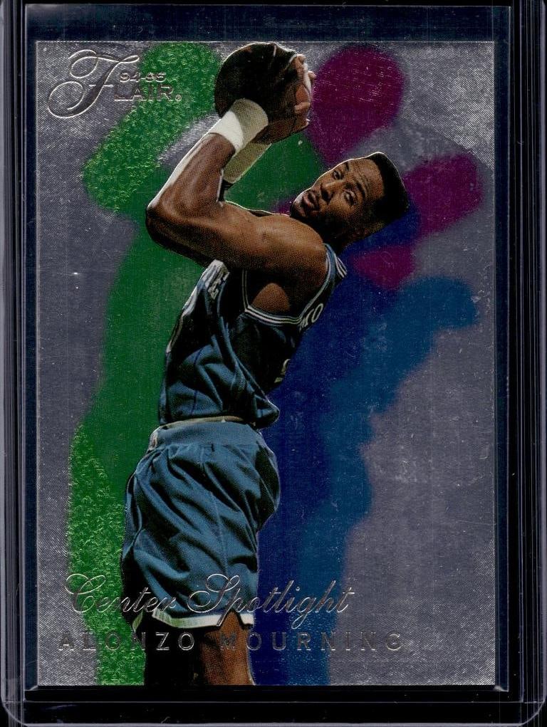 ALONZO MOURNING 1994-95 FLAIR CENTER SPOTLIGHT INSERT: NEAR MINT OR BETTER CONDITION