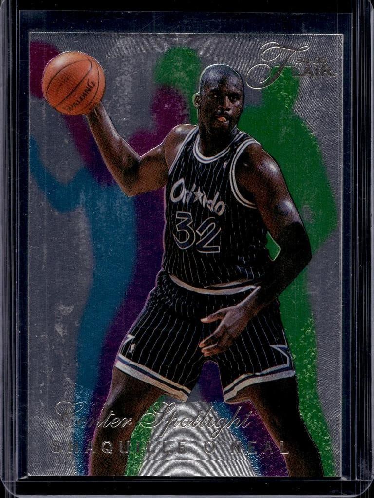SHAQUILLE O'NEAL 1994-95 FLAIR CENTER SPOTLIGHT INSERT: NEAR MINT OR BETTER CONDITION