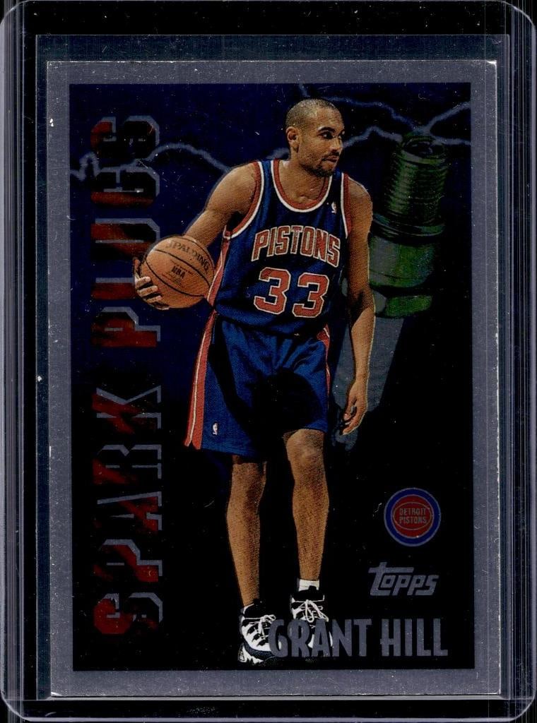 GRANT HILL 1995-96 TOPPS SPARK PLUGS INSERT: NEAR MINT OR BETTER CONDITION