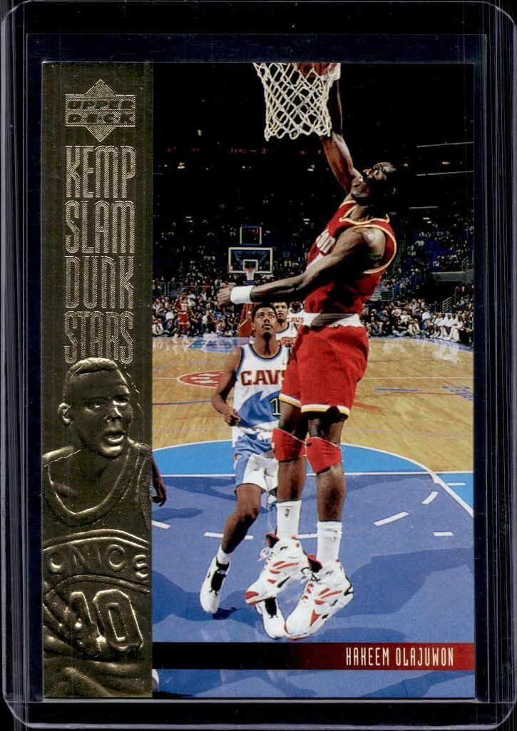 HAKEEM OLAJUWON 1994-95 UPPER DECK KEMP SLAM DUNK STARS INSERT: NEAR MINT OR BETTER CONDITION