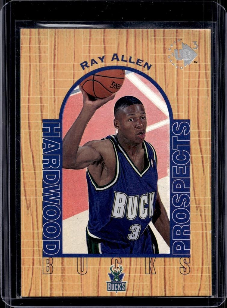RAY ALLEN 1996-97 UPPER DECK UD3 ROOKIE CARD: NEAR MINT OR BETTER CONDITION
