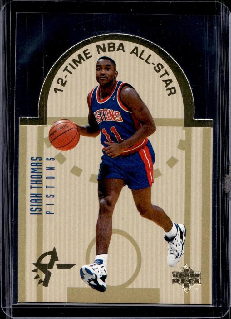 ISIAH THOMAS 1993-94 UPPER DECK ALL-STARS DIE CUT INSERT: NEAR MINT OR BETTER CONDITION
