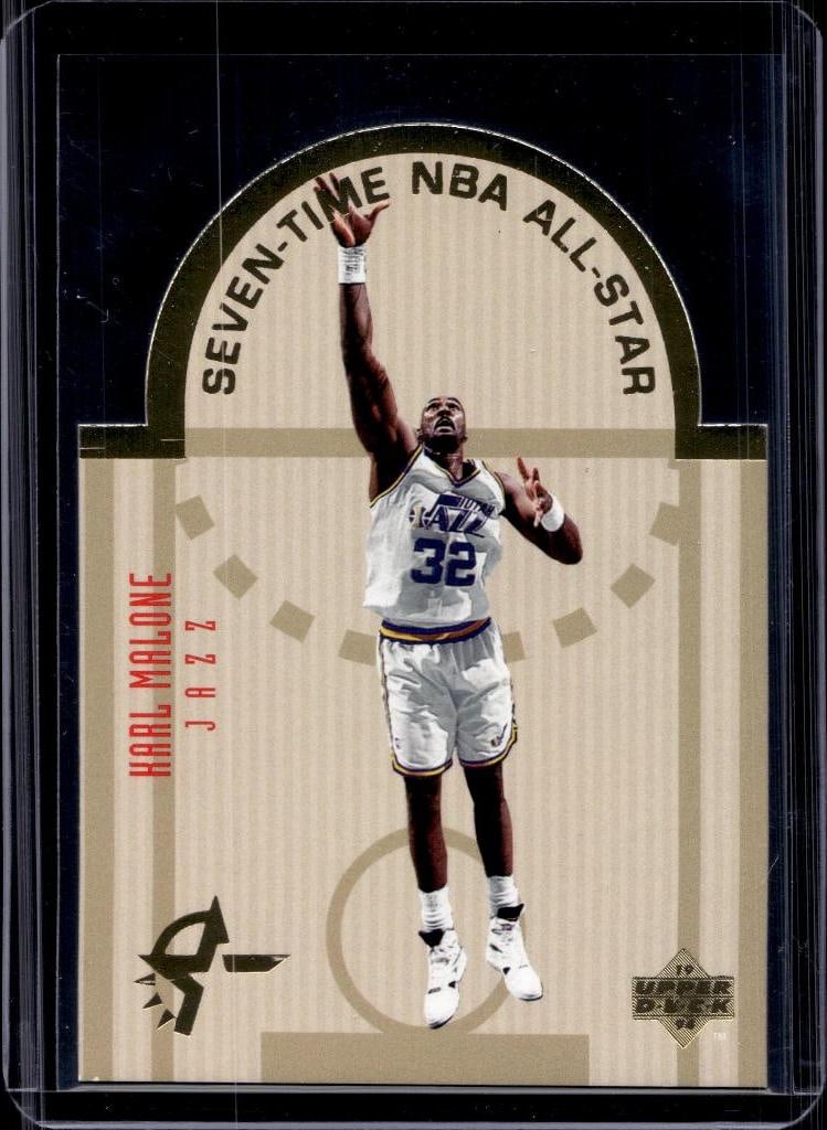 KARL MALONE 1993-94 UPPER DECK ALL-STARS DIE CUT INSERT: NEAR MINT OR BETTER CONDITION