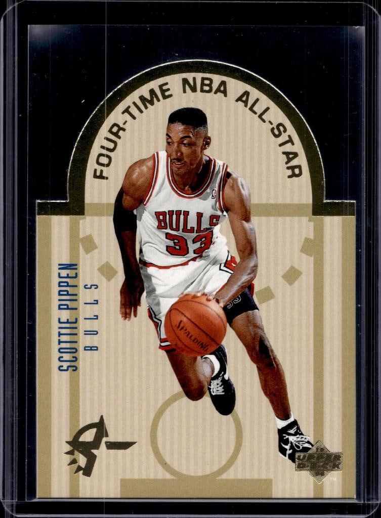SCOTTIE PIPPEN 1993-94 UPPER DECK ALL-STARS DIE CUT INSERT: NEAR MINT OR BETTER CONDITION