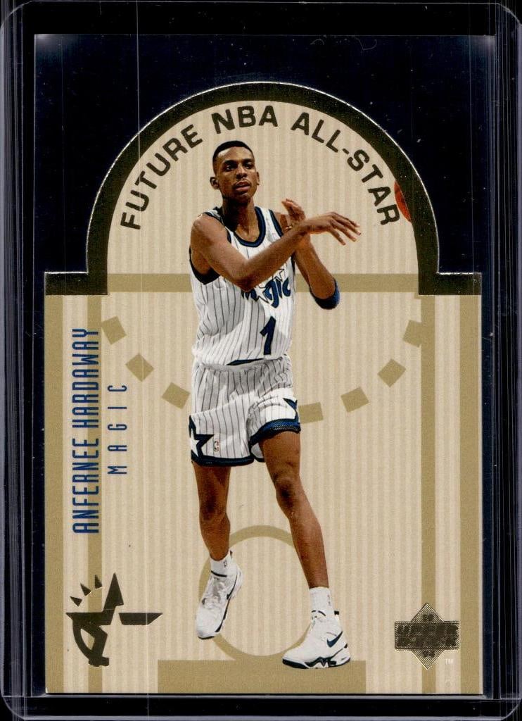 ANFERNEE HARDAWAY 1993-94 UPPER DECK ALL-STARS DIE CUT INSERT ROOKIE CARD: NEAR MINT OR BETTER CONDITION