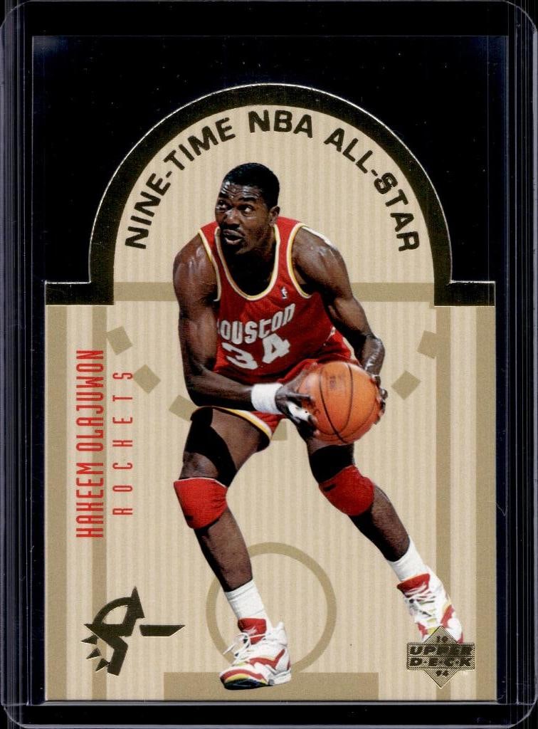 HAKEEM OLAJUWON 1993-94 UPPER DECK ALL-STARS DIE CUT INSERT: NEAR MINT OR BETTER CONDITION