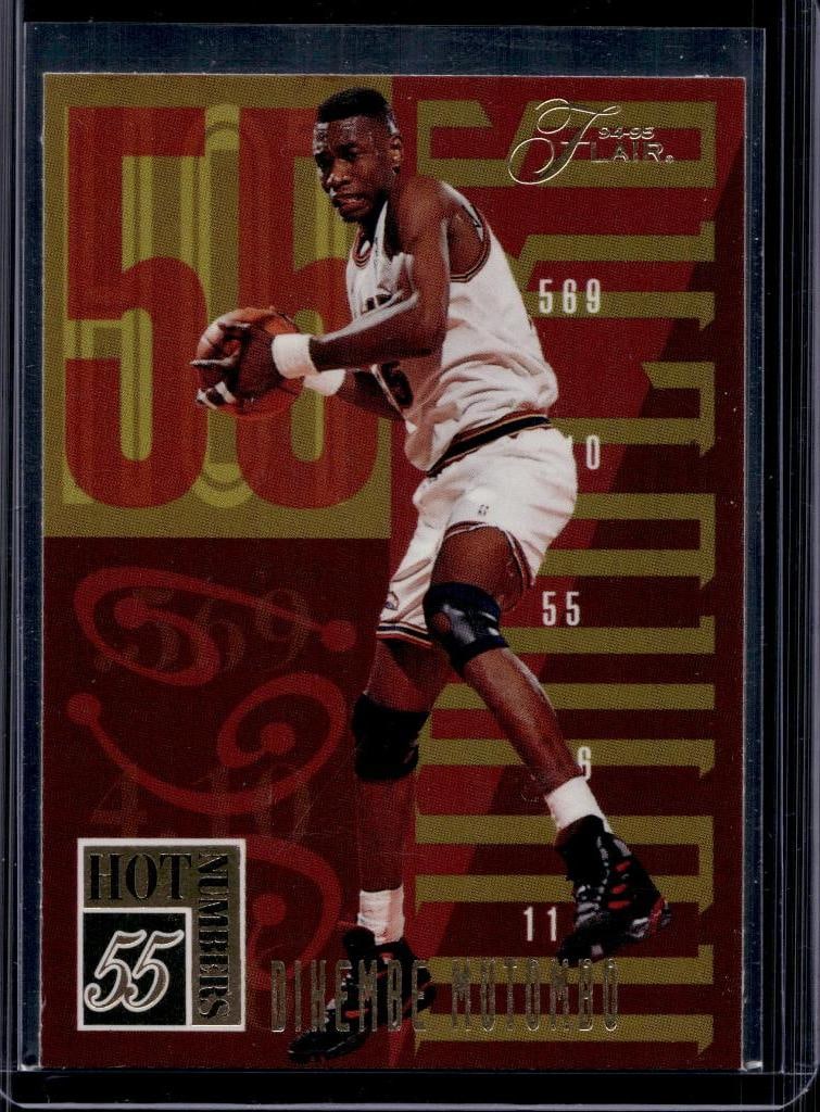 DIKEMBE MUTOMBO 1994-95 FLAIR HOT NUMBERS INSERT: NEAR MINT OR BETTER CONDITION