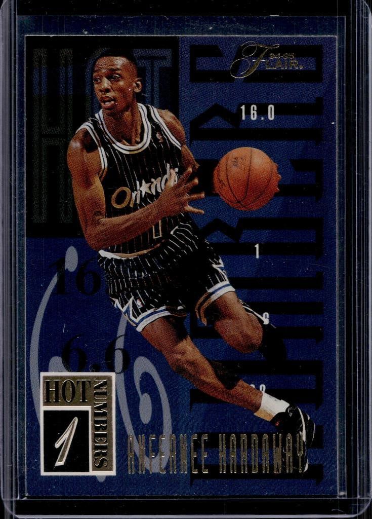 ANFERNEE HARDAWAY 1994-95 FLAIR HOT NUMBERS INSERT: NEAR MINT OR BETTER CONDITION